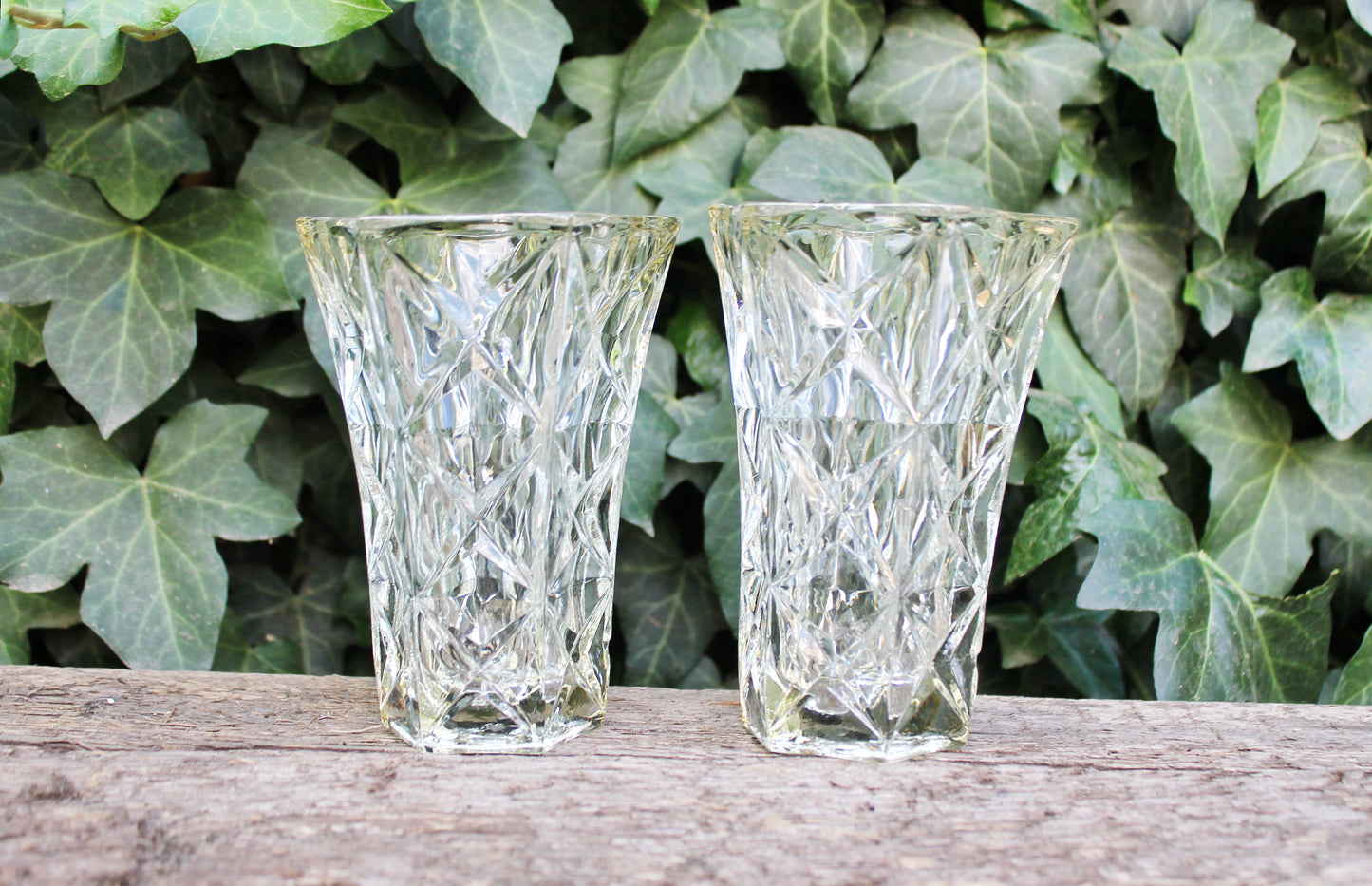 Small vintage glass vase - USSR beautiful vintage vase - soviet small vase - home decor vase - 1980s