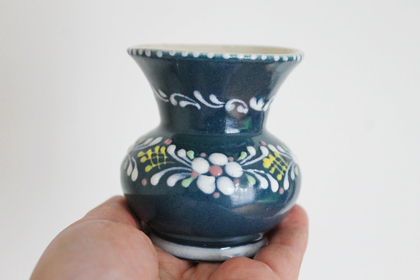 Vintage porcelain small vase 3.2 inches - made in Germany  - mini vase - cute vintage mini vase - 1970-1980s