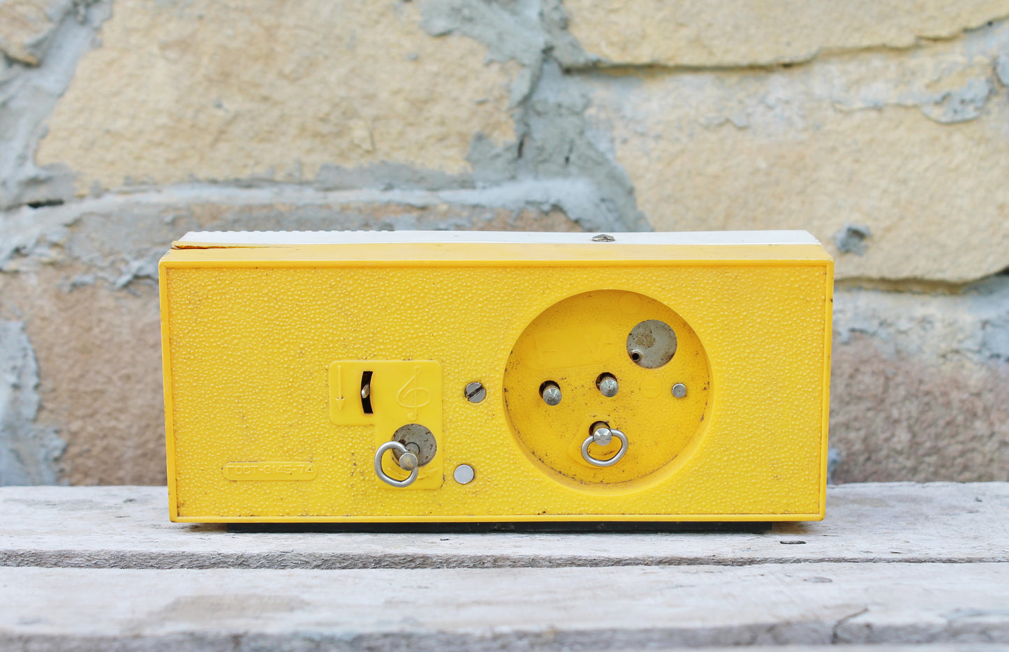 Musical Alarm Clock - Melody Clock - Rare Soviet Clock - Shelf Clock - Vintage Mechanical Desk Clock - 1970s