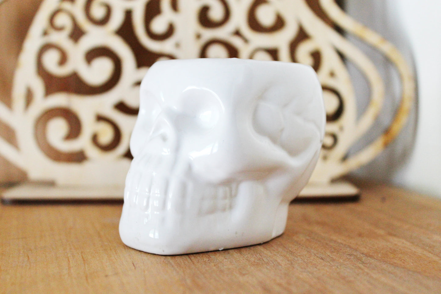 Vintage porcelain small vase, flower pot or ash tray 2.7 inches - made in China - mini vase - 1990-2000s