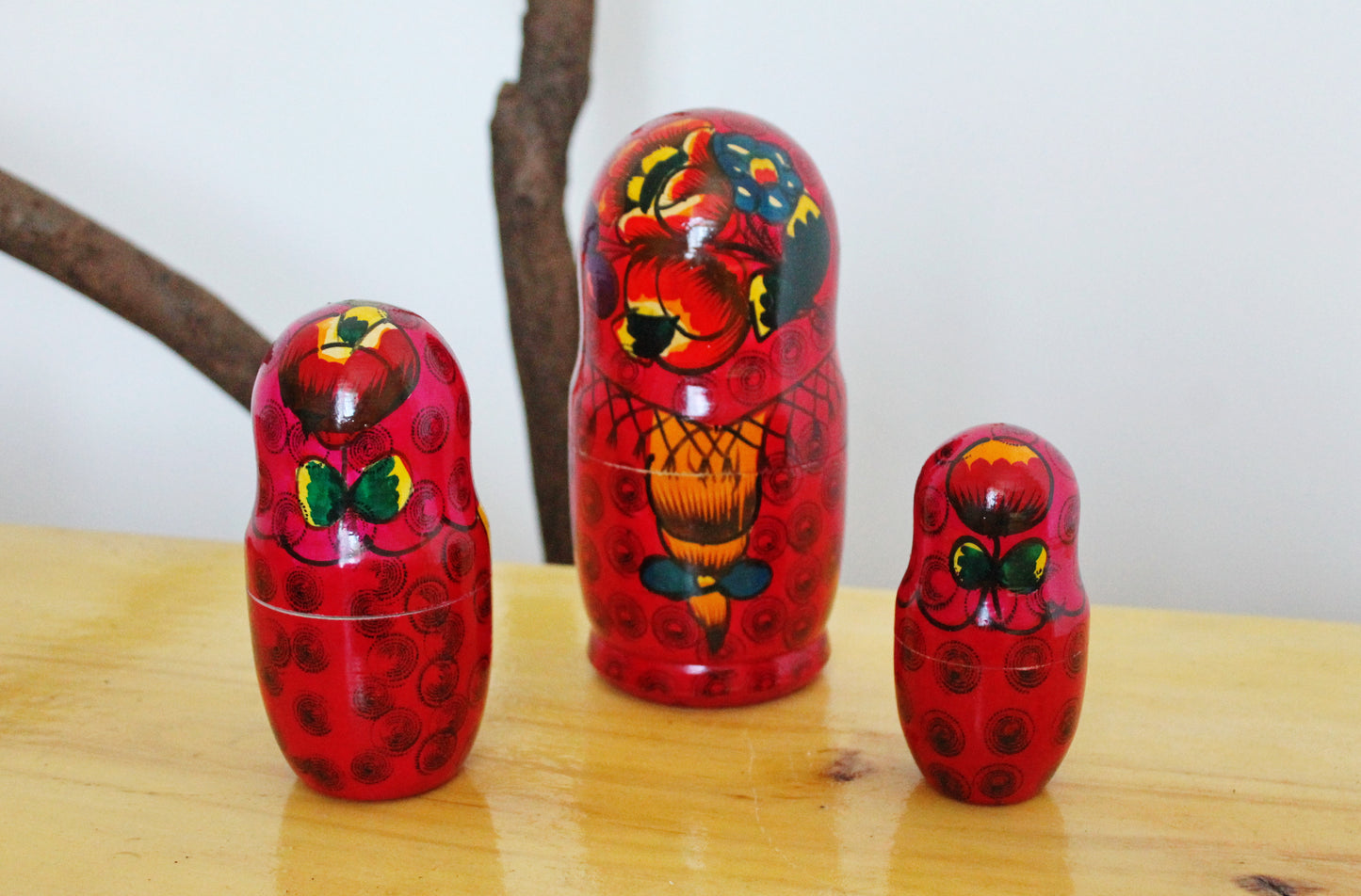 Vintage USSR Nesting dolls - 7.9 inches - USSR doll - Collectible doll - 1970s -Matryoshka