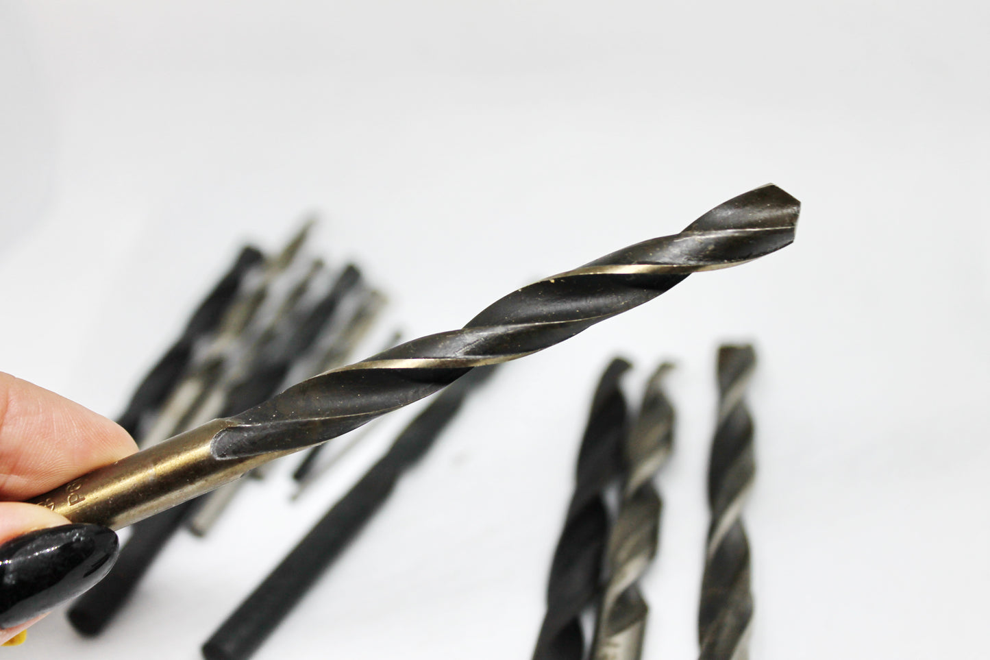Set of 13 USSR vintage drill bits - not used - different sizes of drill bits - Soviet drill bits - 1970s
