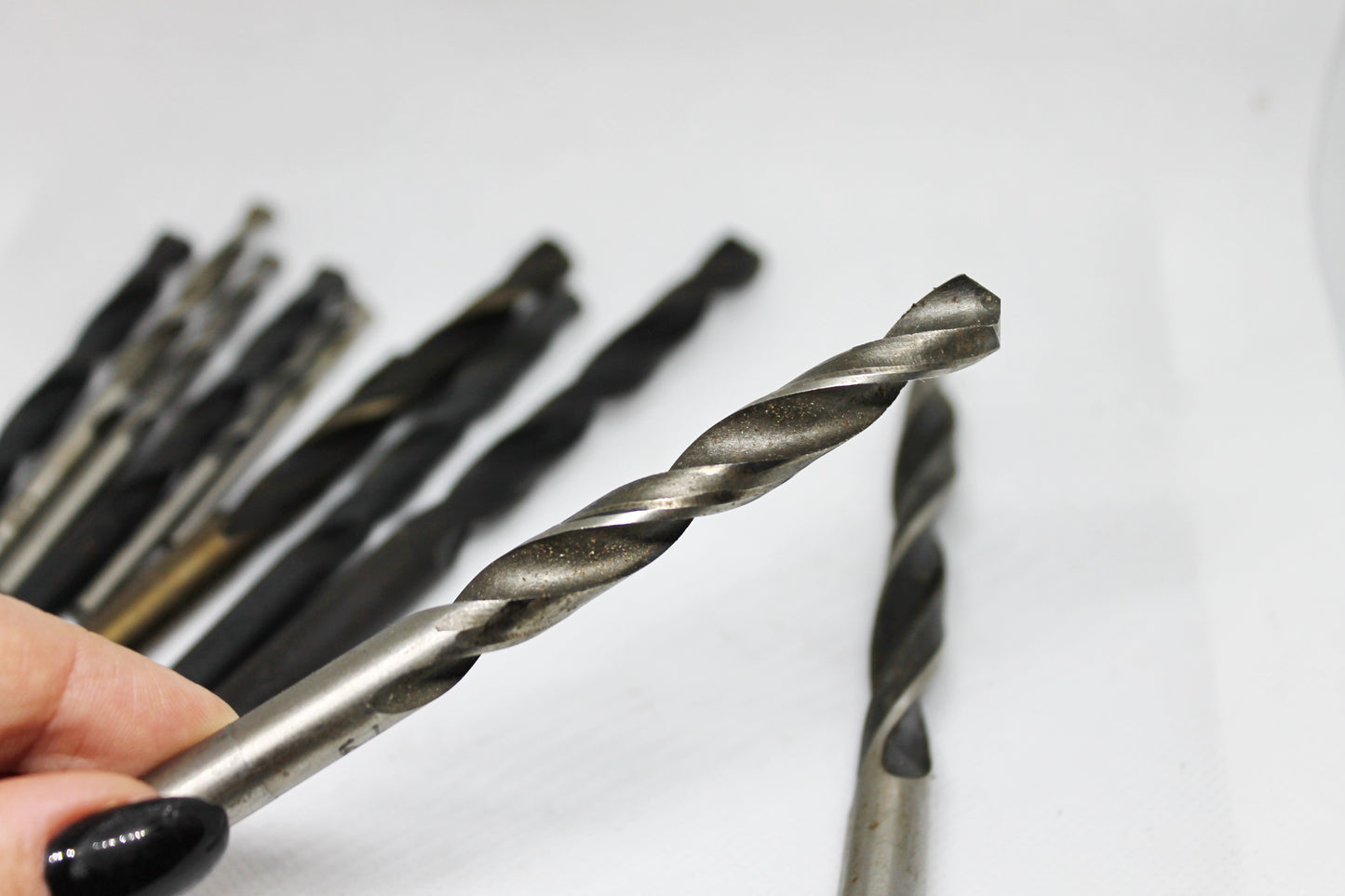 Set of 13 USSR vintage drill bits - not used - different sizes of drill bits - Soviet drill bits - 1970s