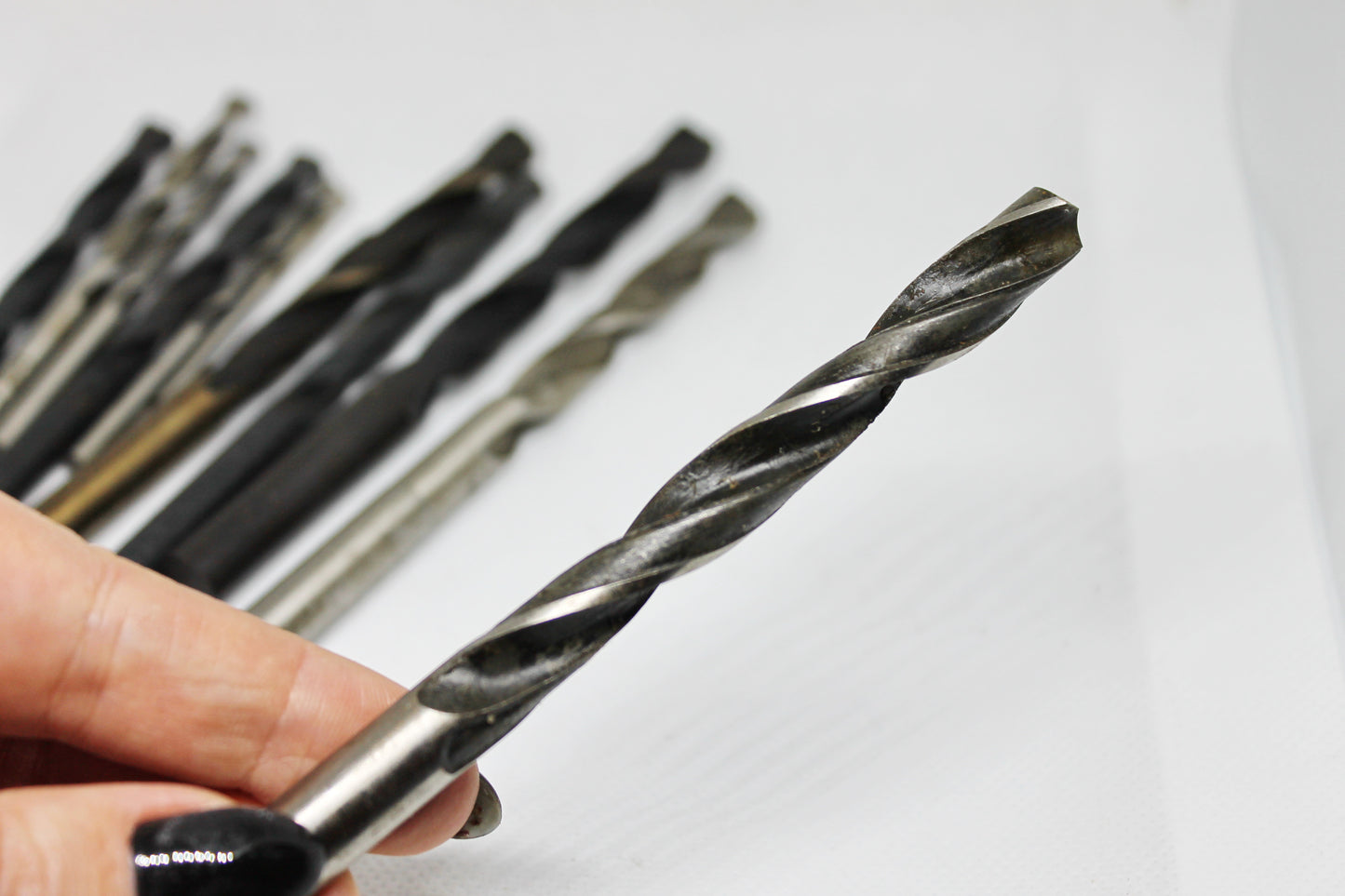 Set of 13 USSR vintage drill bits - not used - different sizes of drill bits - Soviet drill bits - 1970s
