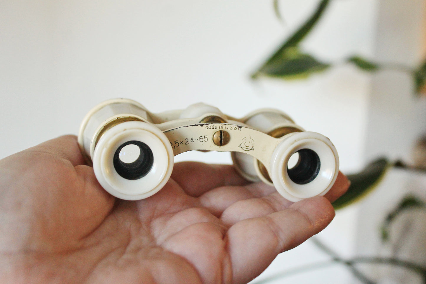 Vintage USSR opera retro theater binocular - antique binoculars glasses - Soviet Pocket Binoculars