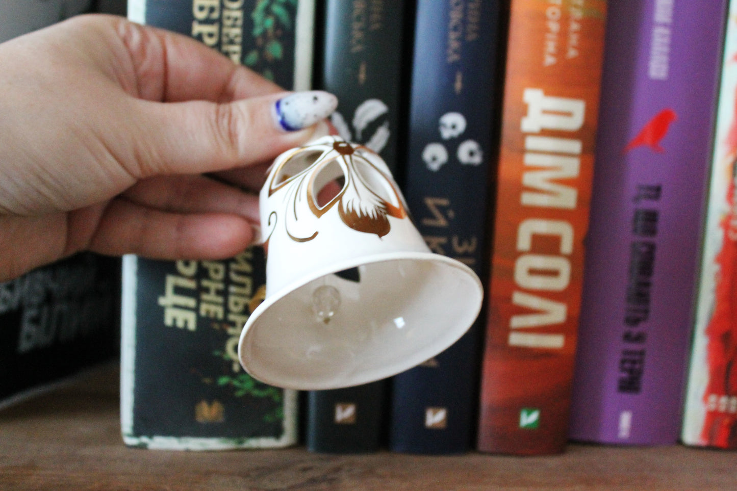 Vintage beautiful ceramic Bell - 3.3 inches - Vintage Souvenir - Germany porcelain