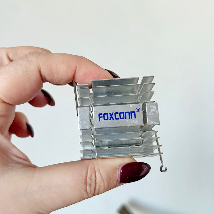 Foxconn Aluminum Heatsink Vintage PC Component Chipset GPU Cooling Radiator