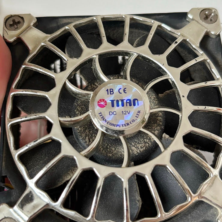 Titan CPU Cooler Fan With Heatsink Vintage Computer Cooling Hardware Assembly