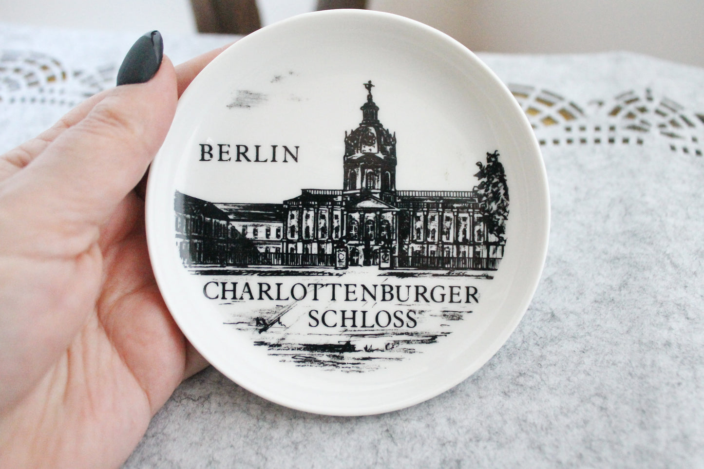Vintage decorative Edelstein Bavaria porcelain plates - Berlin. Made in Germany. Set of 5 - 1990