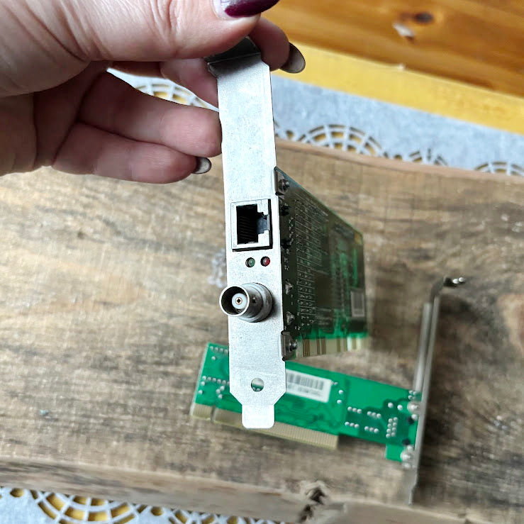 Vintage ISA Ethernet Network Cards Set 10Mbps Plug and Play LAN Adapters Mid 1990s Retro PC Expansion Boards Untested