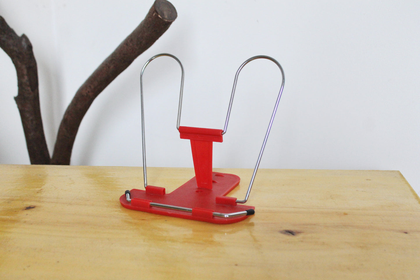 Vintage Germany red Book Stand - Book Holder - Back to School - 1980s