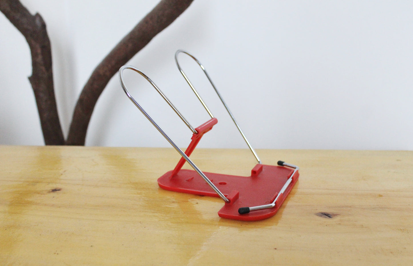 Vintage Germany red Book Stand - Book Holder - Back to School - 1980s