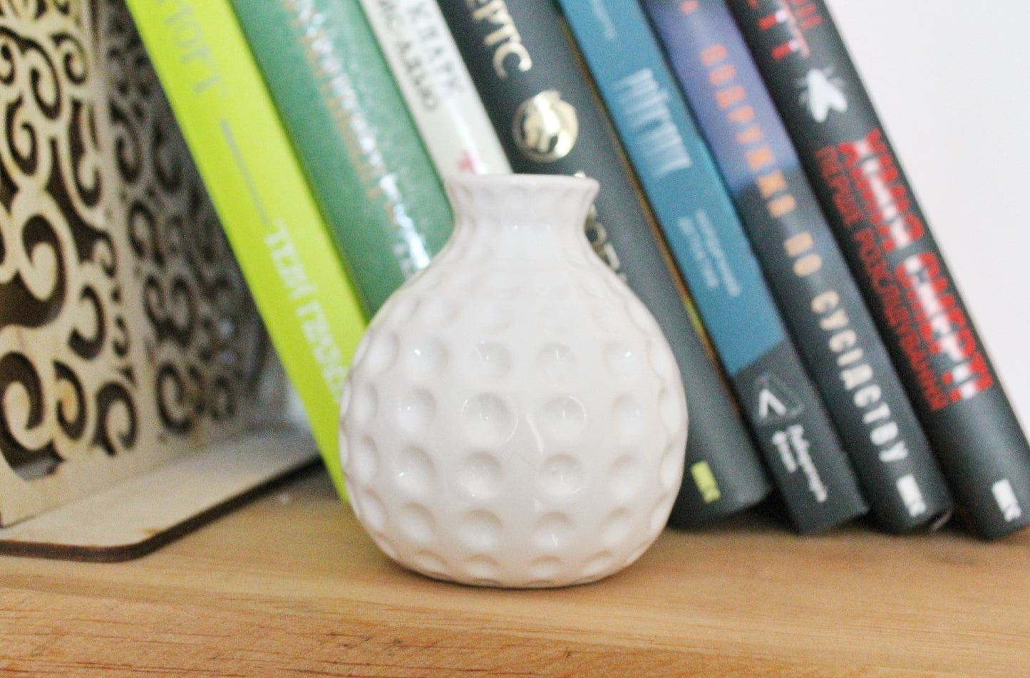 Vintage white porcelain small vase 3.7 inches - made in Germany - mini vase - cute vintage mini vase - 1980s