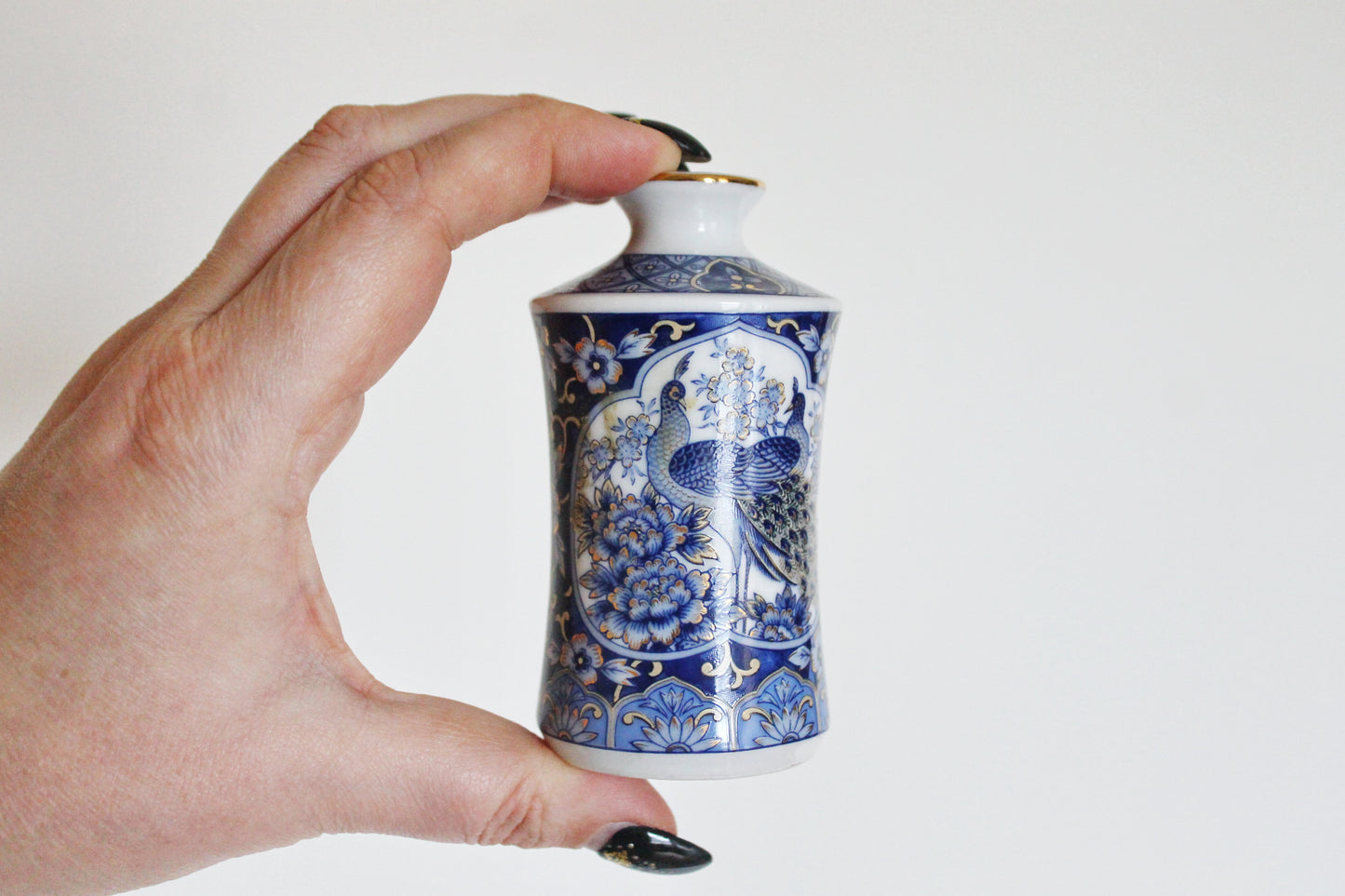 Vintage porcelain small vase 3.5 inches - made in Germany - gift mini vase - cute vintage mini vase - 1980s