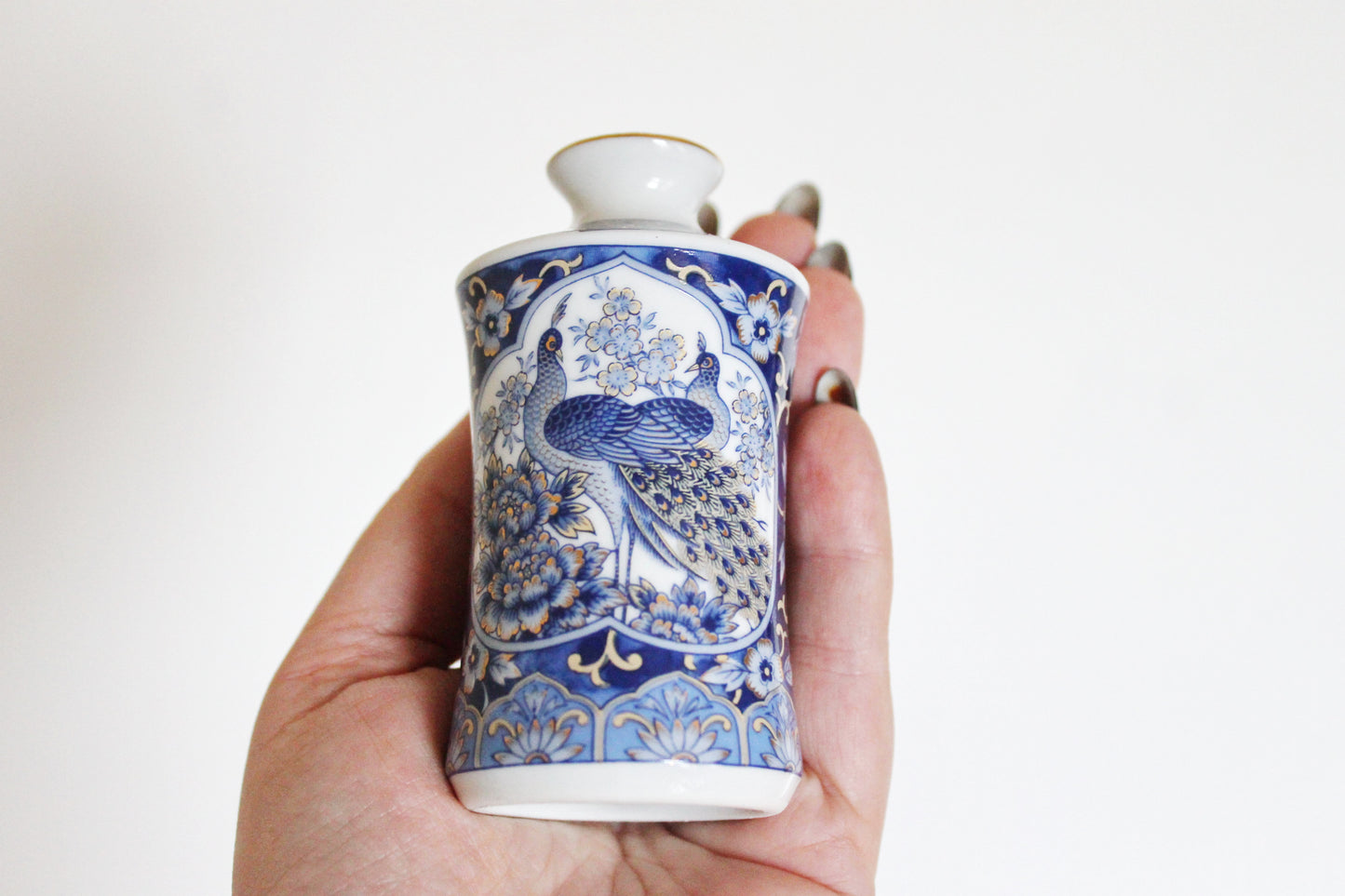 Vintage porcelain small vase 3.5 inches - made in Germany - gift mini vase - cute vintage mini vase - 1980s