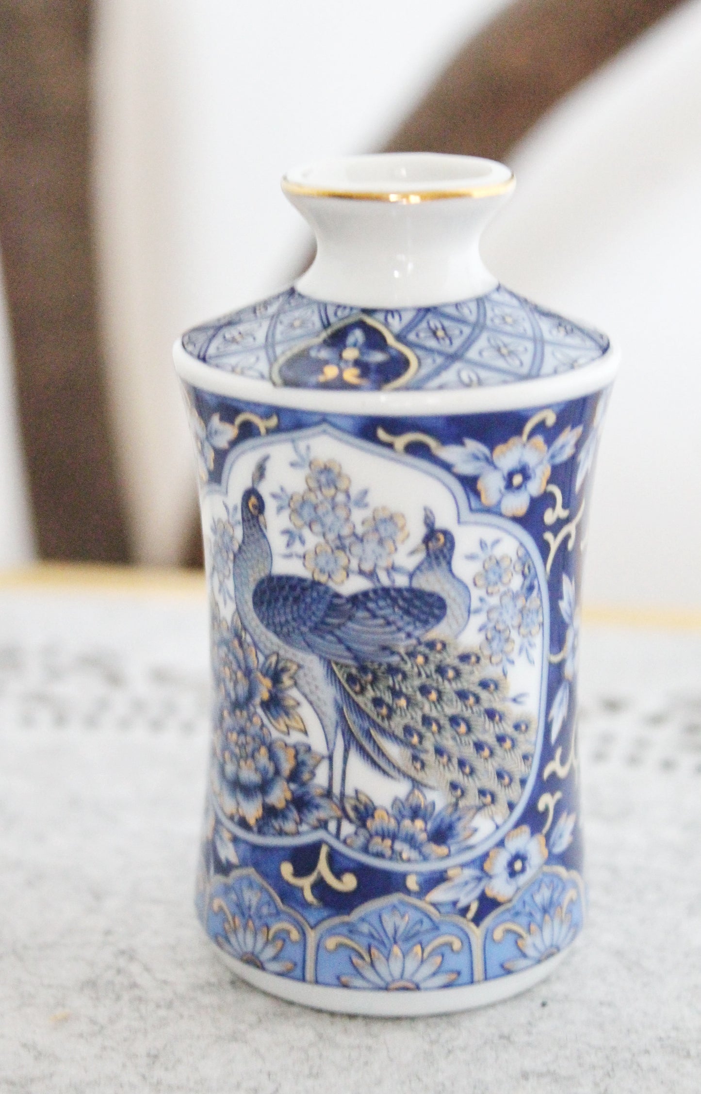 Vintage porcelain small vase 3.5 inches - made in Germany - gift mini vase - cute vintage mini vase - 1980s