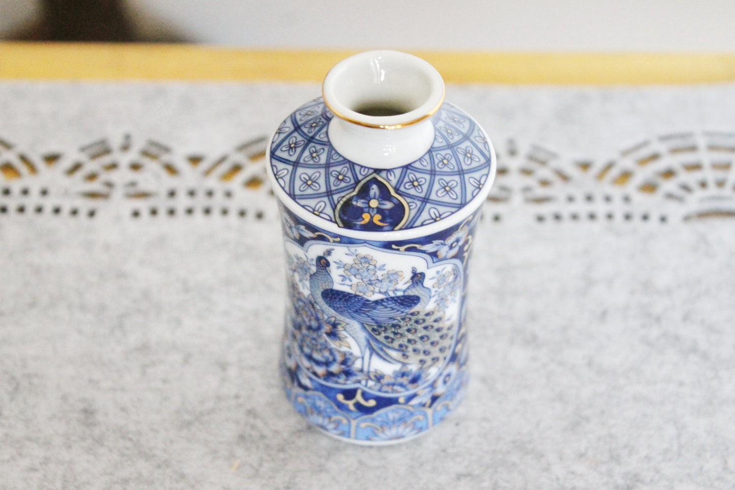Vintage porcelain small vase 3.5 inches - made in Germany - gift mini vase - cute vintage mini vase - 1980s