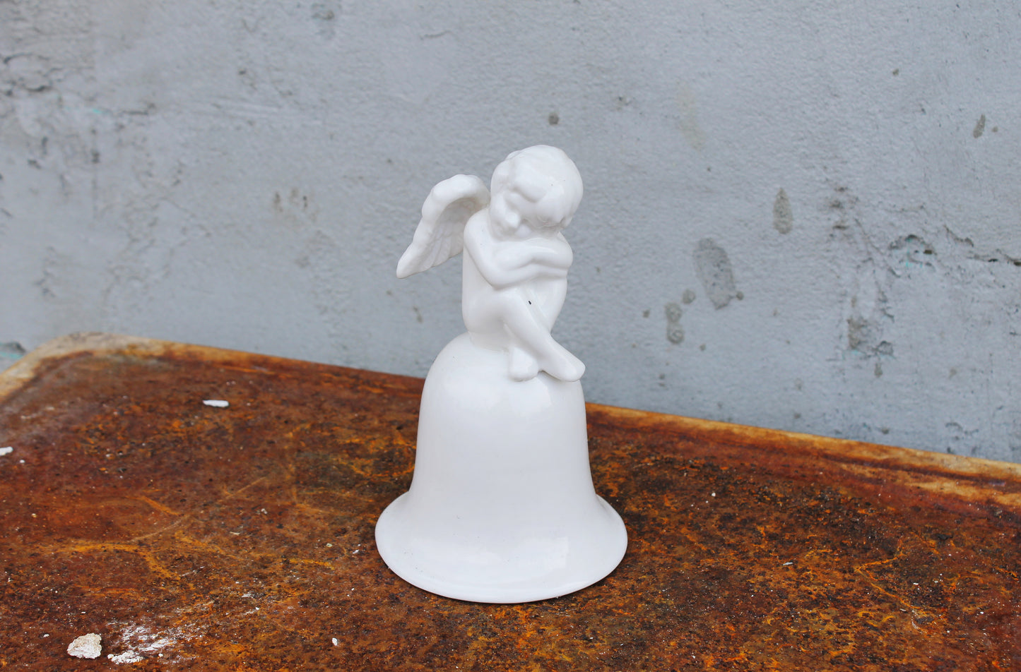 Vintage beautiful ceramic Angel Bell - 5.9 inches - Vintage Souvenir Gift - Germany porcelain