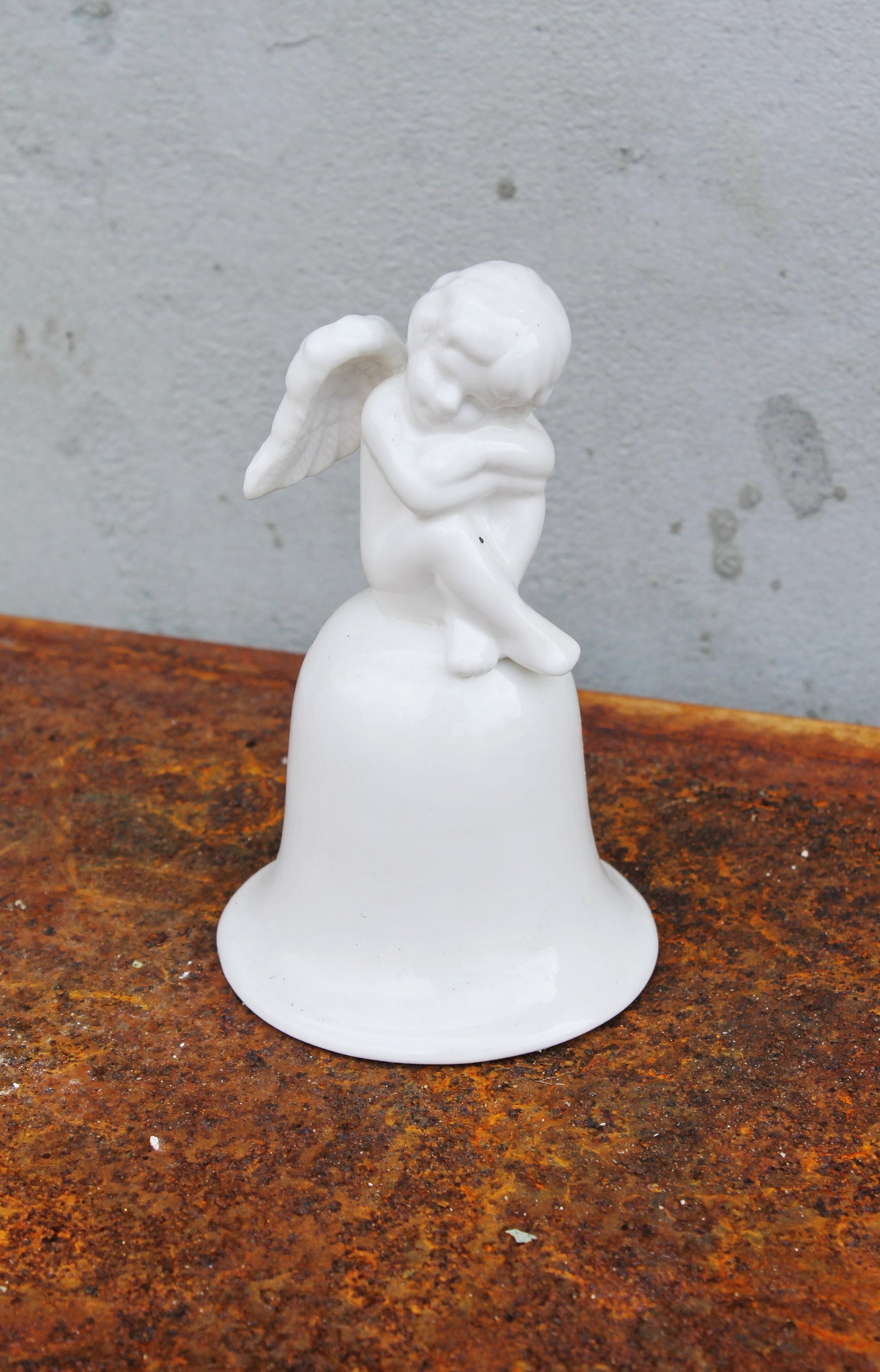 Vintage beautiful ceramic Angel Bell - 5.9 inches - Vintage Souvenir Gift - Germany porcelain