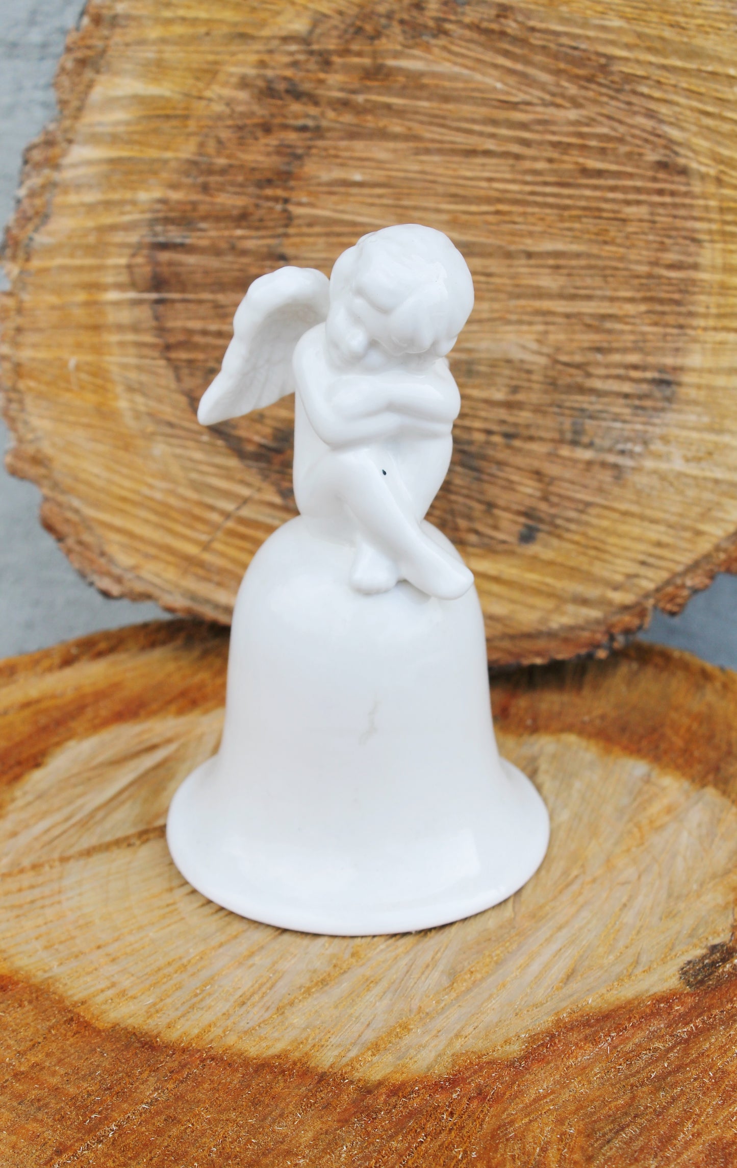 Vintage beautiful ceramic Angel Bell - 5.9 inches - Vintage Souvenir Gift - Germany porcelain