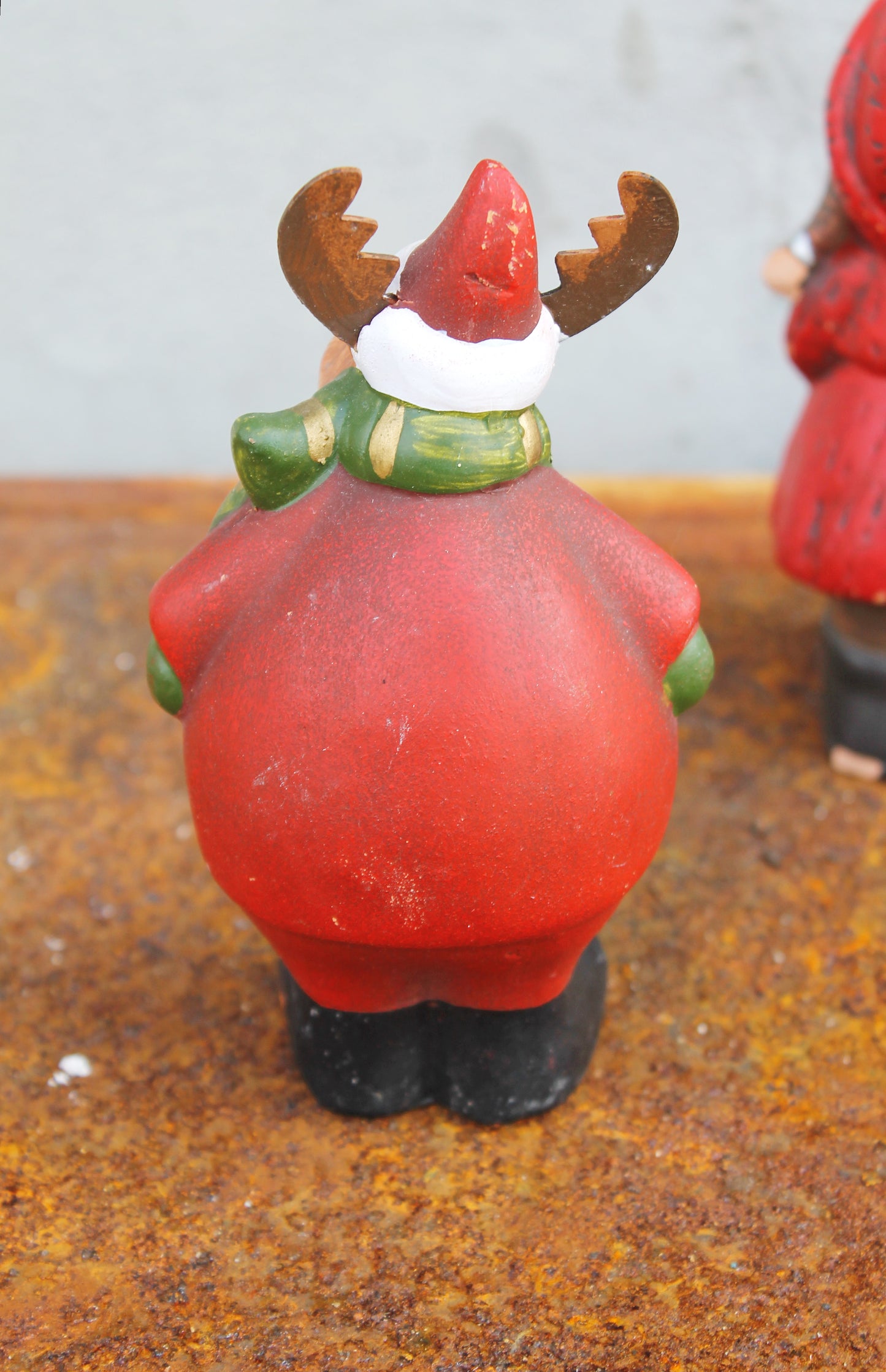 Set of 3 Vintage clay Christmas figurines - 5.9 inches - Christmas gift figurine - vintage decor - Germany vintage - 2000s