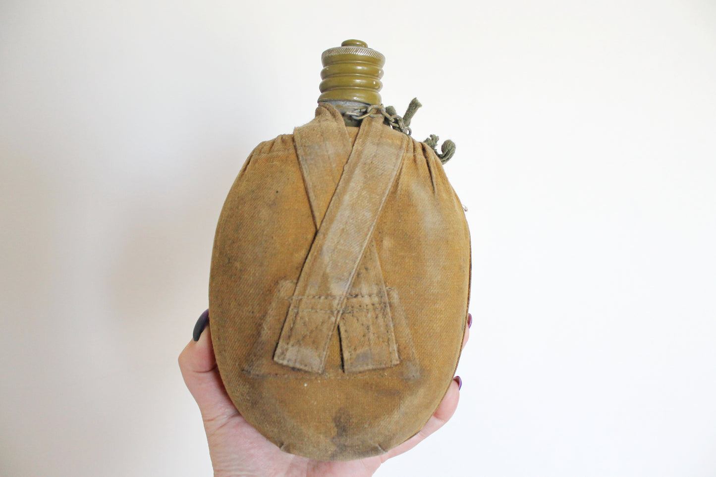 USSR Soldier's Canteen - Flask for Water - Army flask - Bottle with Cover Pouch - 1970s