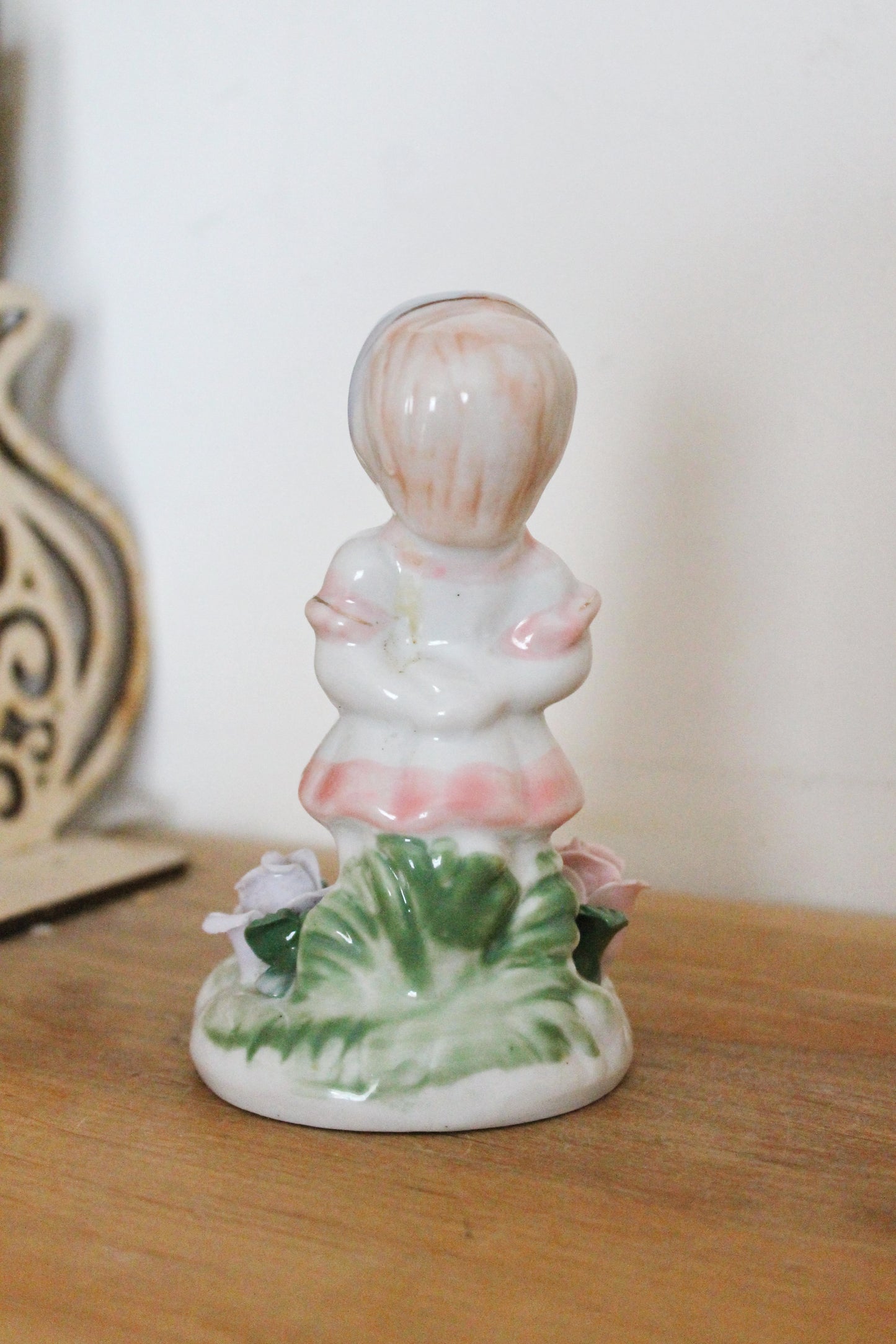 Vintage Porcelain - A girl with a bird - Germany porcelain figurine - vintage decor - Germany vintage - 1990s