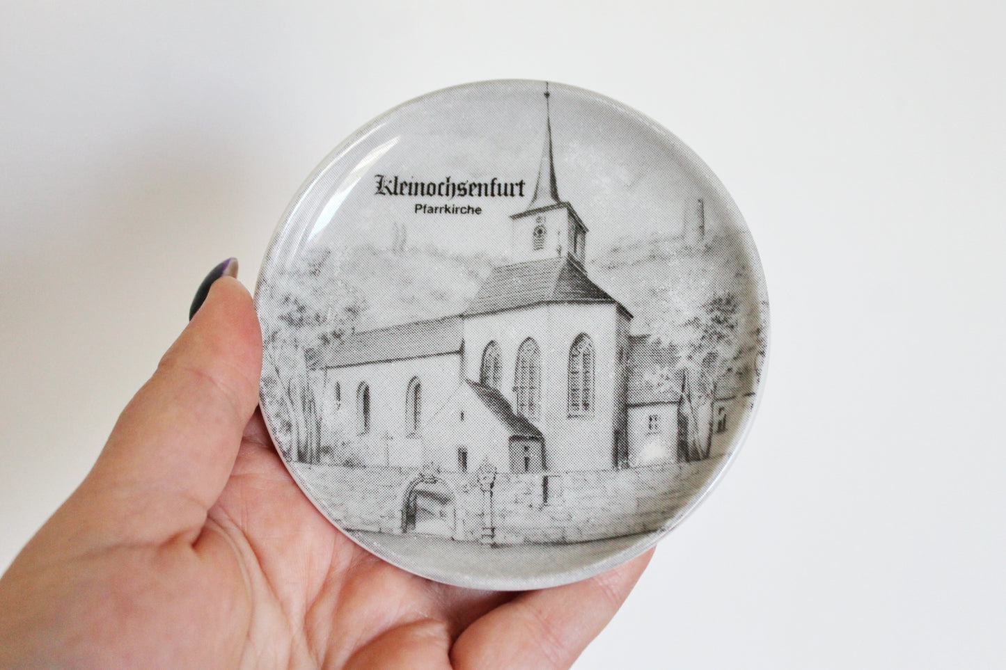 Vintage Germany saucers - set of 4 - Altenkunstadt Germany Porcelain Plates - Trinket Dishes