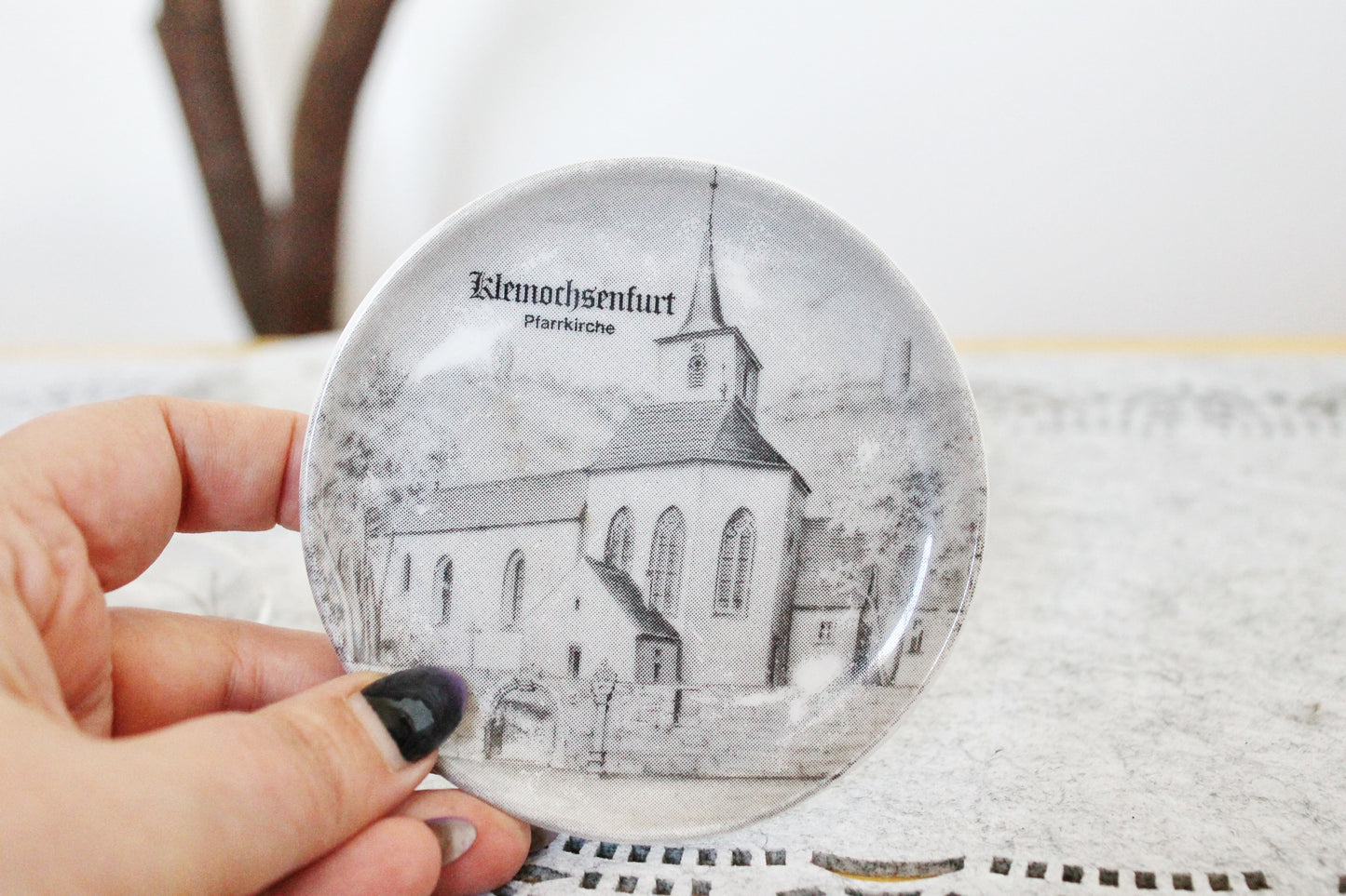 Vintage Germany saucers - set of 4 - Altenkunstadt Germany Porcelain Plates - Trinket Dishes