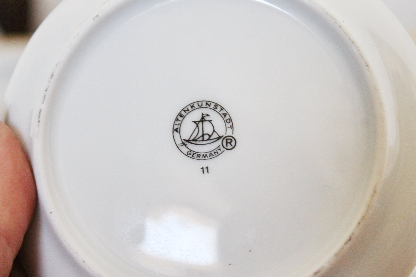 Vintage Germany saucers - set of 4 - Altenkunstadt Germany Porcelain Plates - Trinket Dishes