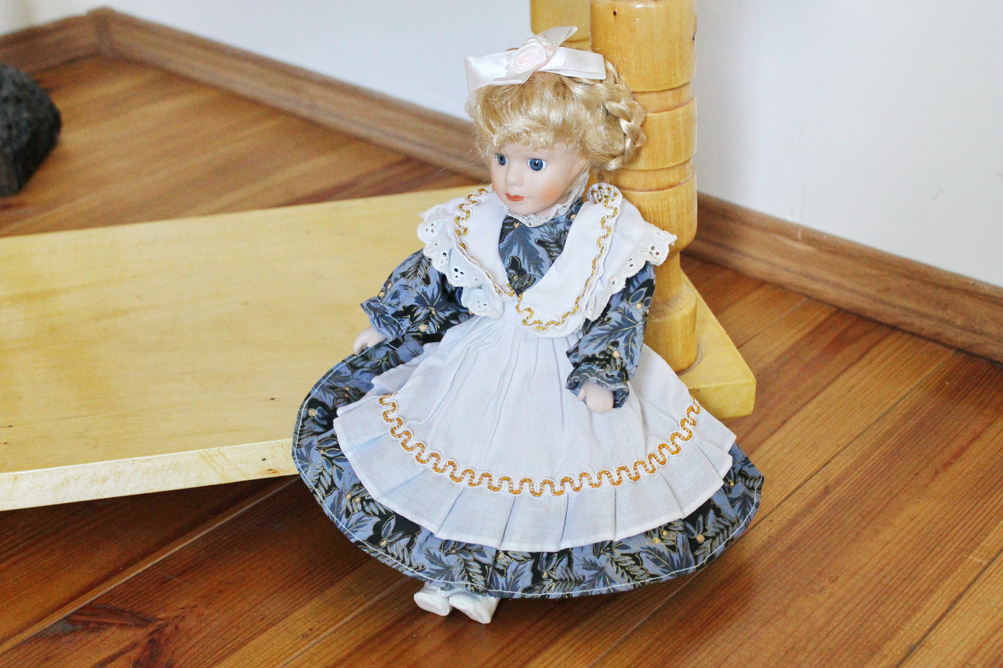 Vintage porcelain doll - 12.6 inches- collectible doll - porcelain Germany doll - 1980s
