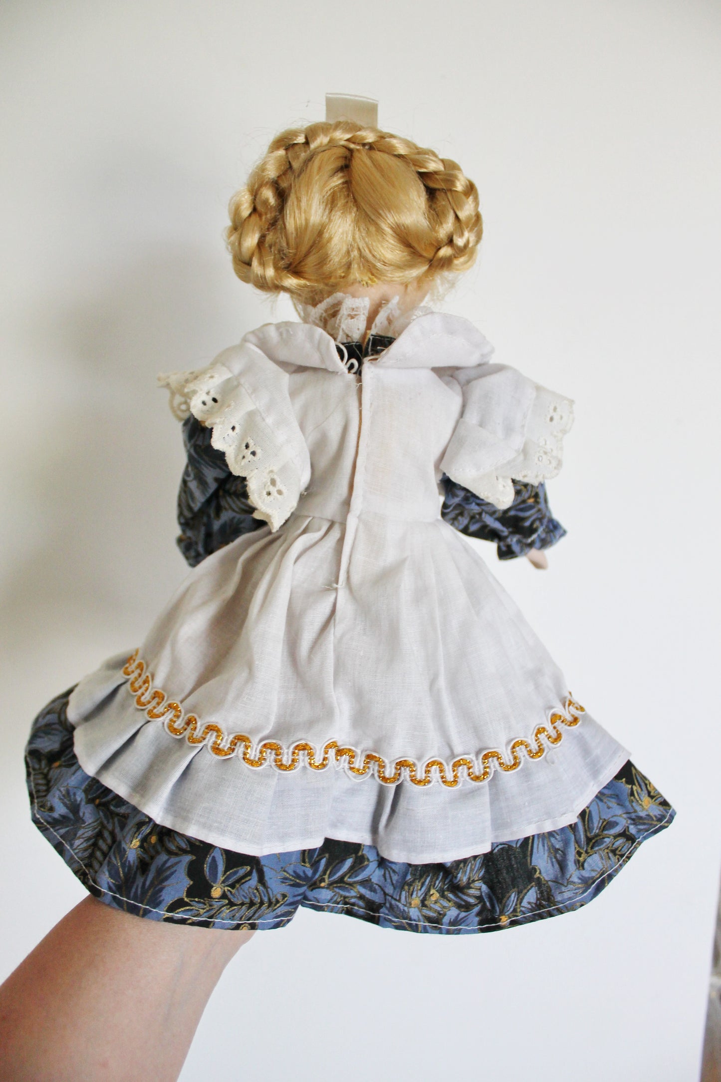 Vintage porcelain doll - 12.6 inches- collectible doll - porcelain Germany doll - 1980s