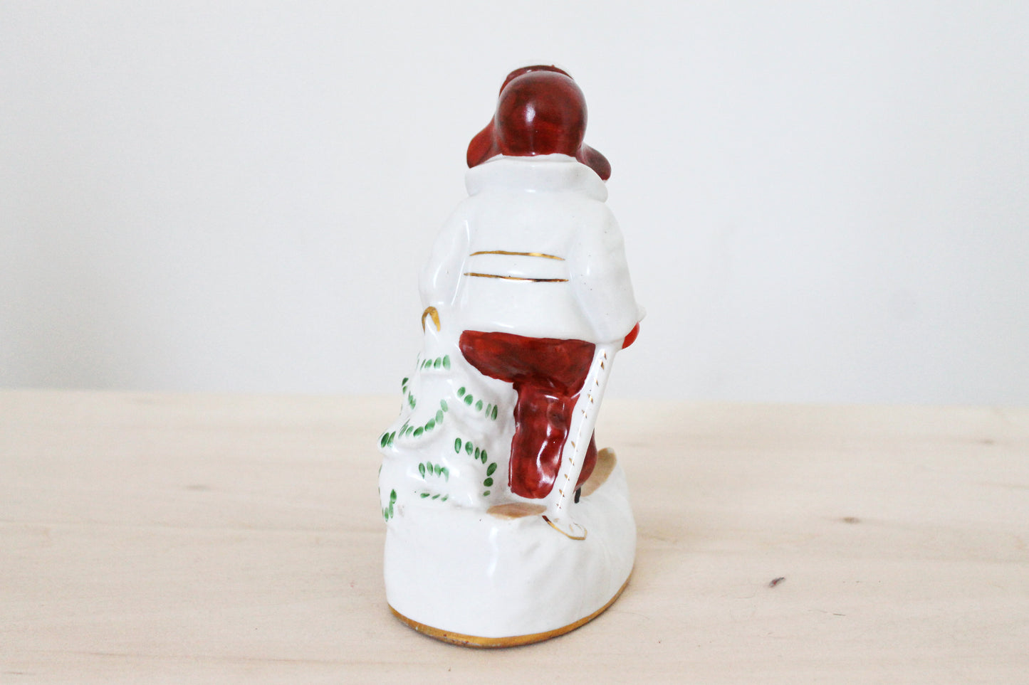 Vintage porcelain - Little skier - Ukrainian vintage - Ukrainain porcelain - Home decor - hand painted - made in USSR Ukraine