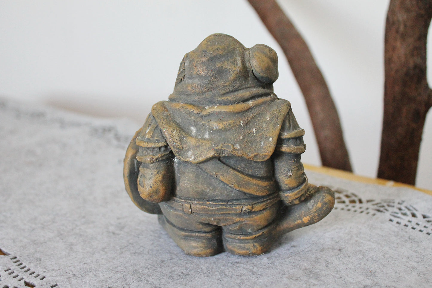 Stone fantasy creature - orc - goblin - fairytail creature - 5 inches - vintage Germany figurine - 1990s - 2000s