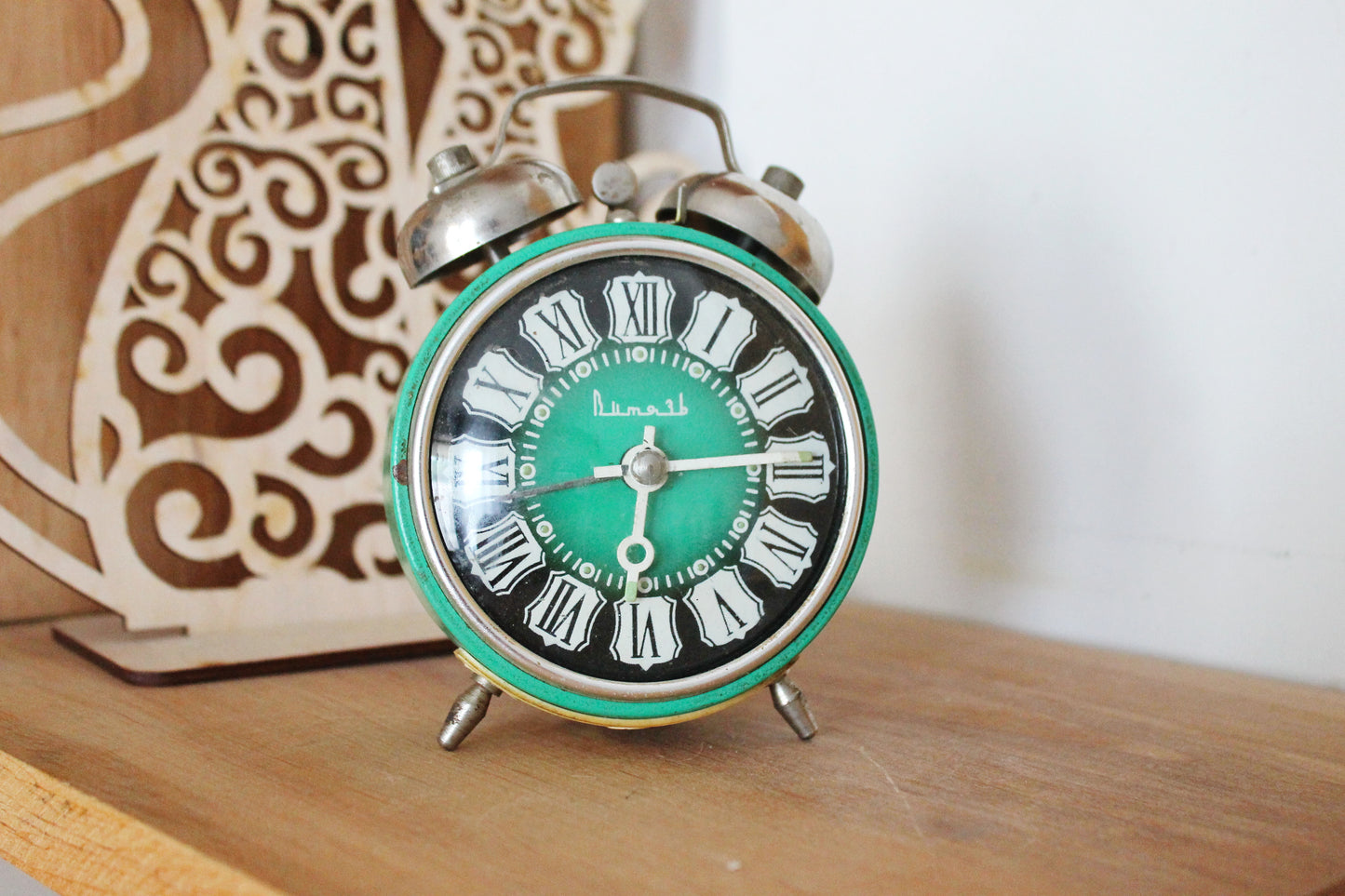 Shabby chic Vintage Rare Alarm Clock - Soviet Mechanical Alarm Clock Vitjaz- Home Decor - Vintage Decor - 1970s