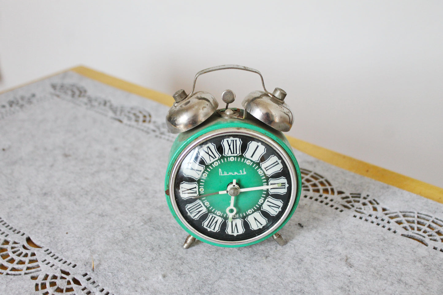 Shabby chic Vintage Rare Alarm Clock - Soviet Mechanical Alarm Clock Vitjaz- Home Decor - Vintage Decor - 1970s