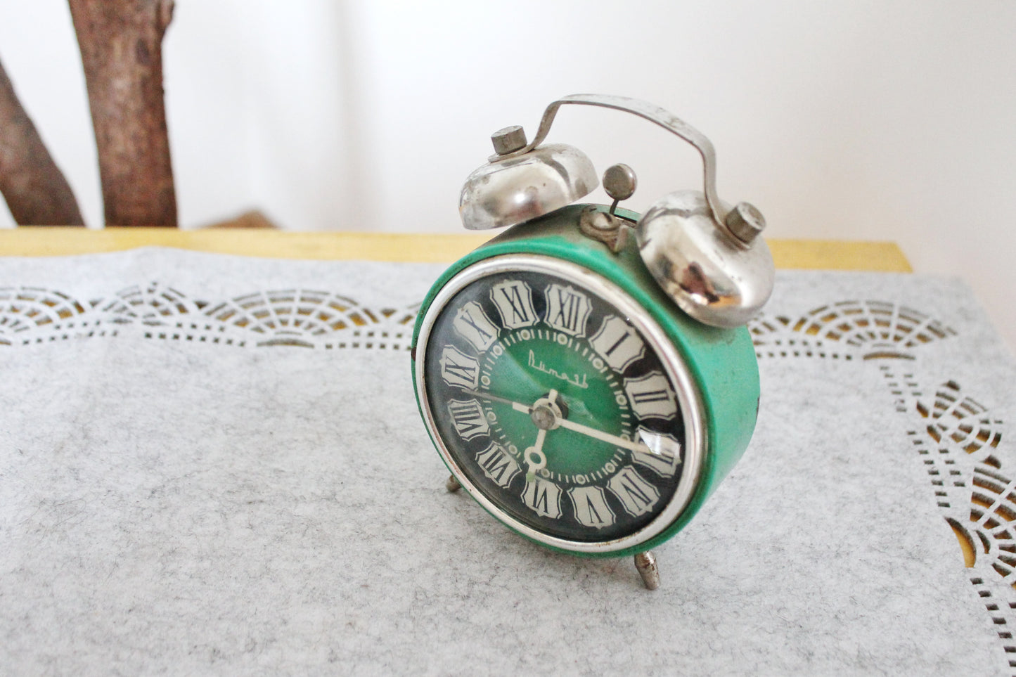 Shabby chic Vintage Rare Alarm Clock - Soviet Mechanical Alarm Clock Vitjaz- Home Decor - Vintage Decor - 1970s