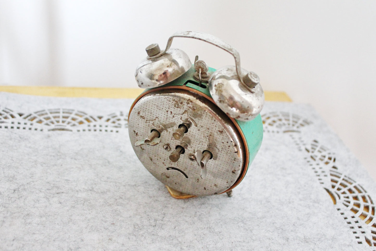 Shabby chic Vintage Rare Alarm Clock - Soviet Mechanical Alarm Clock Vitjaz- Home Decor - Vintage Decor - 1970s