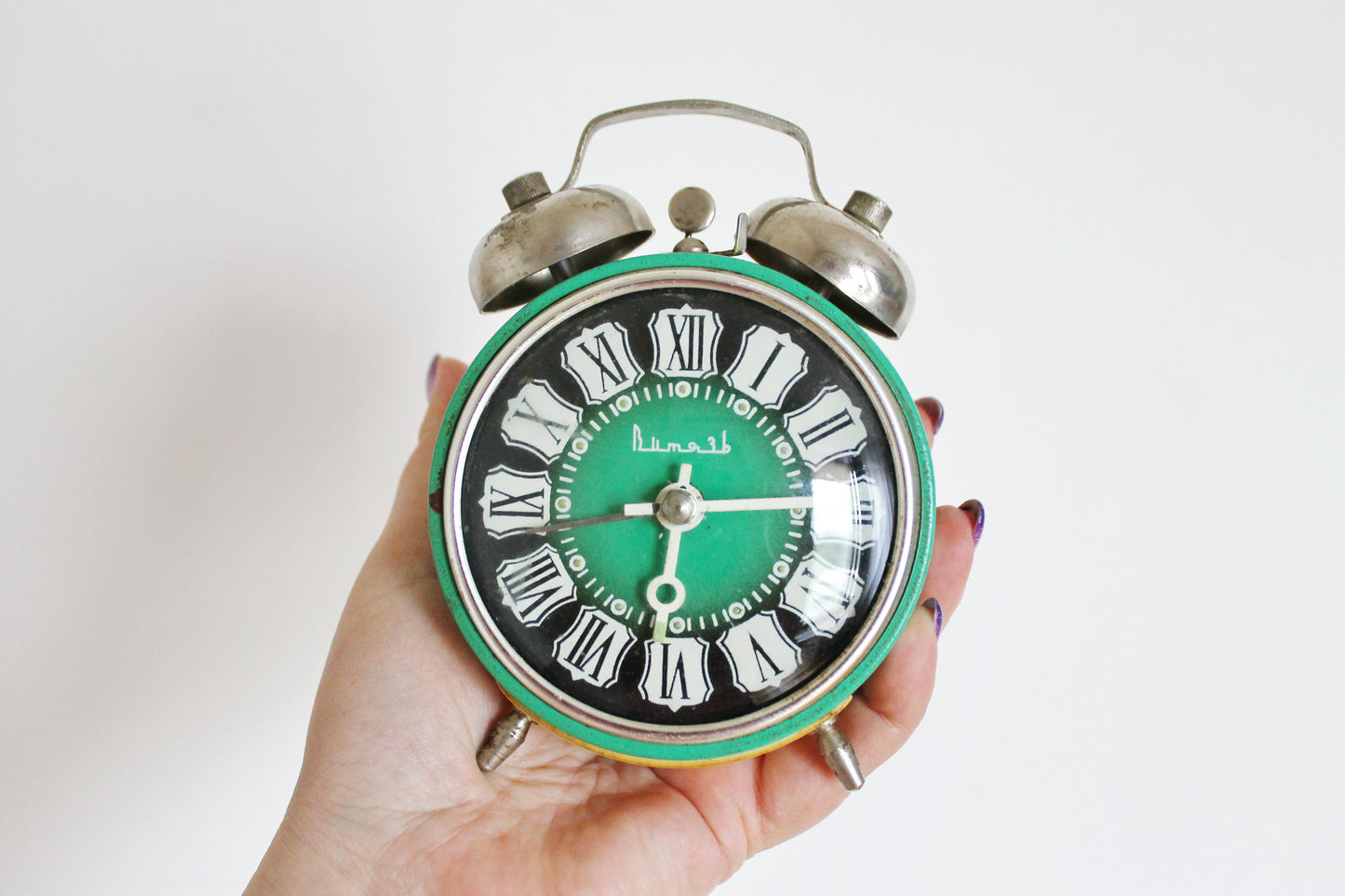 Shabby chic Vintage Rare Alarm Clock - Soviet Mechanical Alarm Clock Vitjaz- Home Decor - Vintage Decor - 1970s