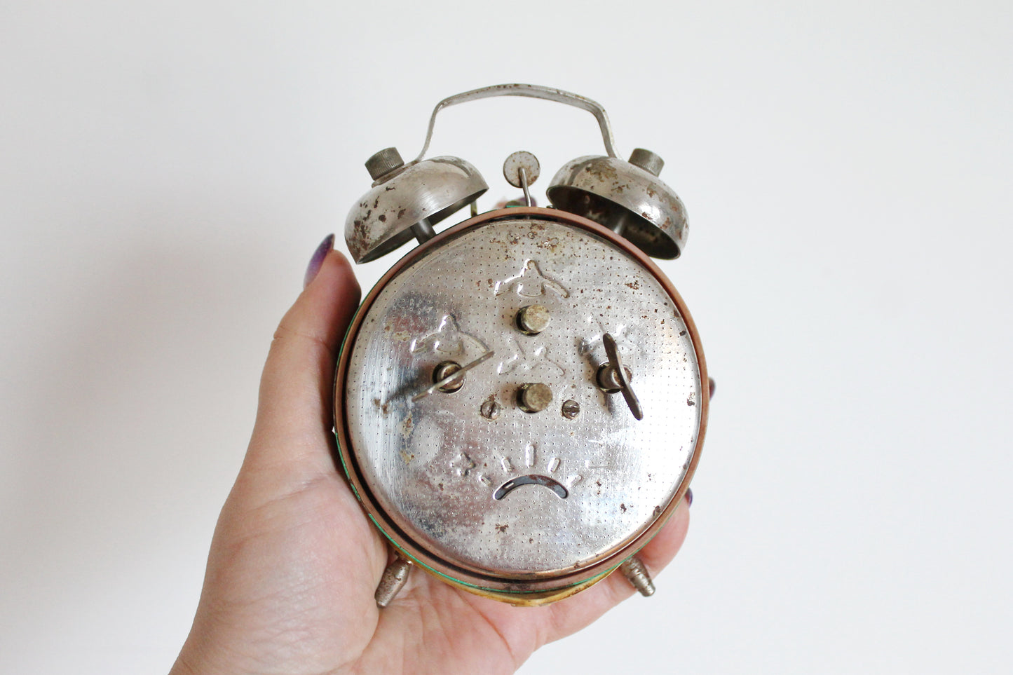 Shabby chic Vintage Rare Alarm Clock - Soviet Mechanical Alarm Clock Vitjaz- Home Decor - Vintage Decor - 1970s