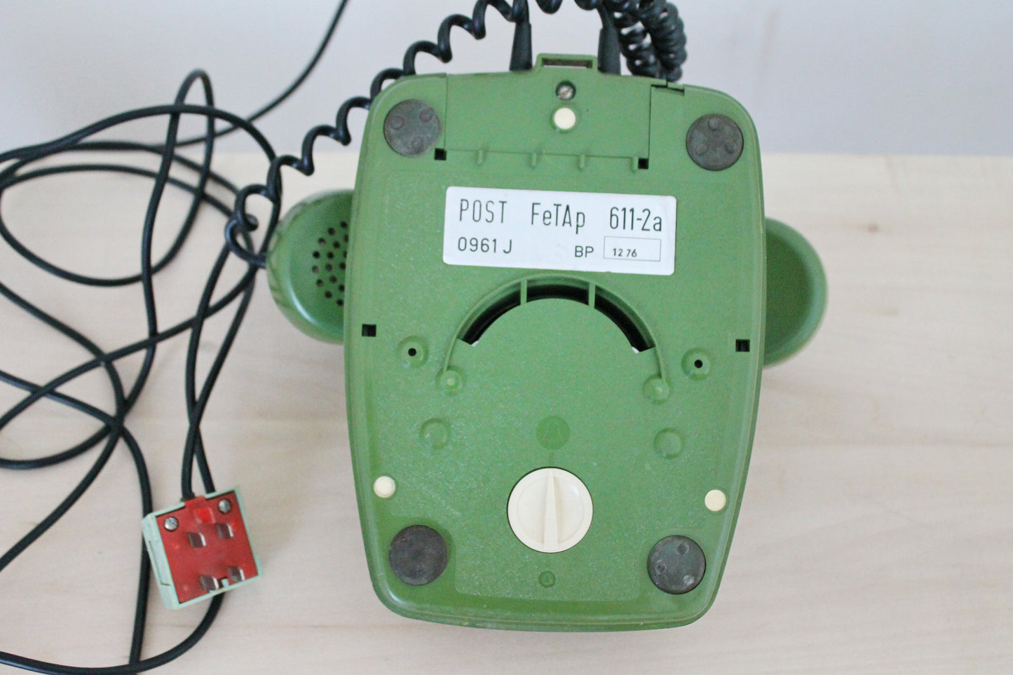 Vintage Soviet rotary telephone - circle dial rotary phone - vintage phone - Old Dial Desk Phone