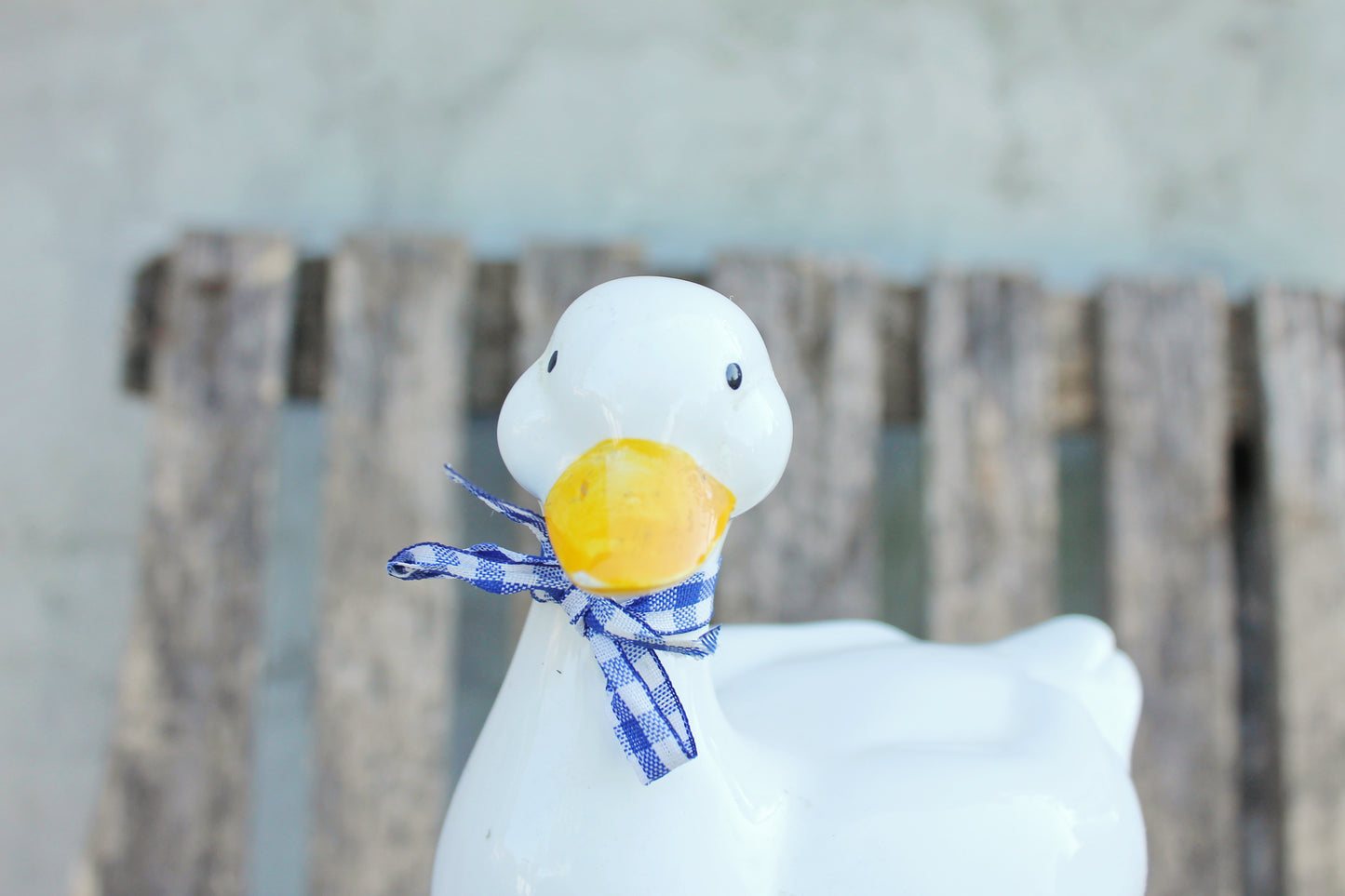 Vintage Porcelain Goose Mom and goose kid - Germany porcelain figurine - vintage decor - Germany vintage - 1980s