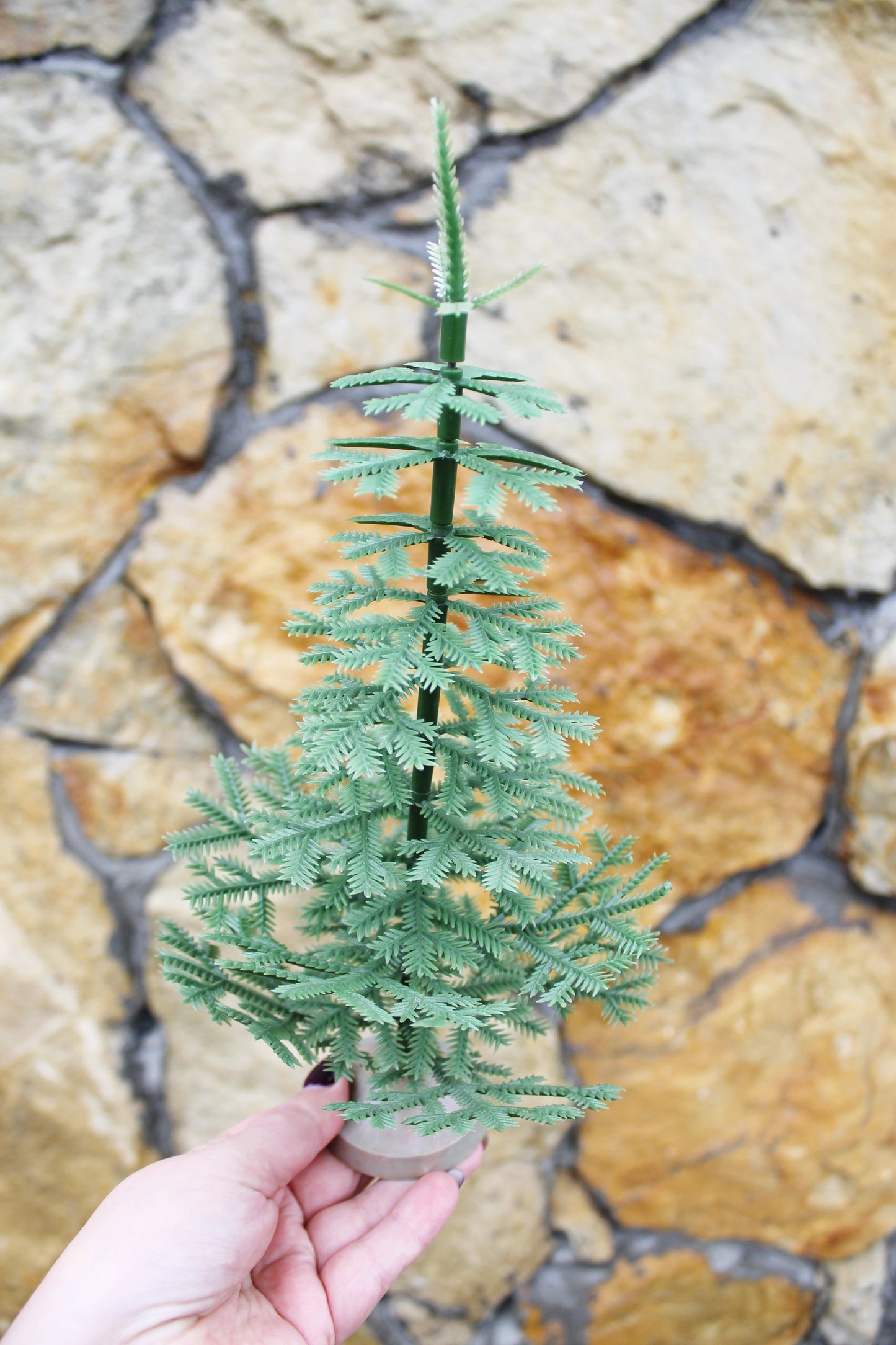 CHRISTMAS TREE - Vintage small plastic Christmas tree 30 cm - 11.8 inches - USSR vintage green Christmas tree - Home decor