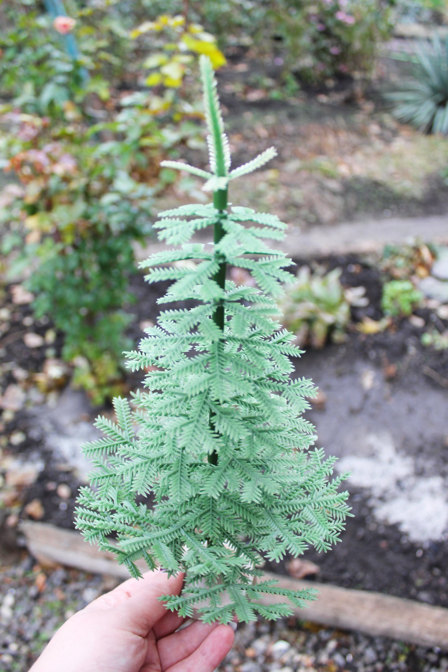 CHRISTMAS TREE - Vintage small plastic Christmas tree 30 cm - 11.8 inches - USSR vintage green Christmas tree - Home decor