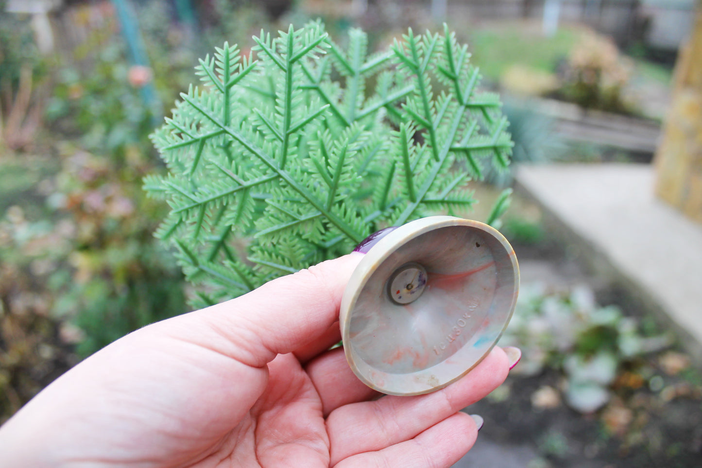 CHRISTMAS TREE - Vintage small plastic Christmas tree 30 cm - 11.8 inches - USSR vintage green Christmas tree - Home decor