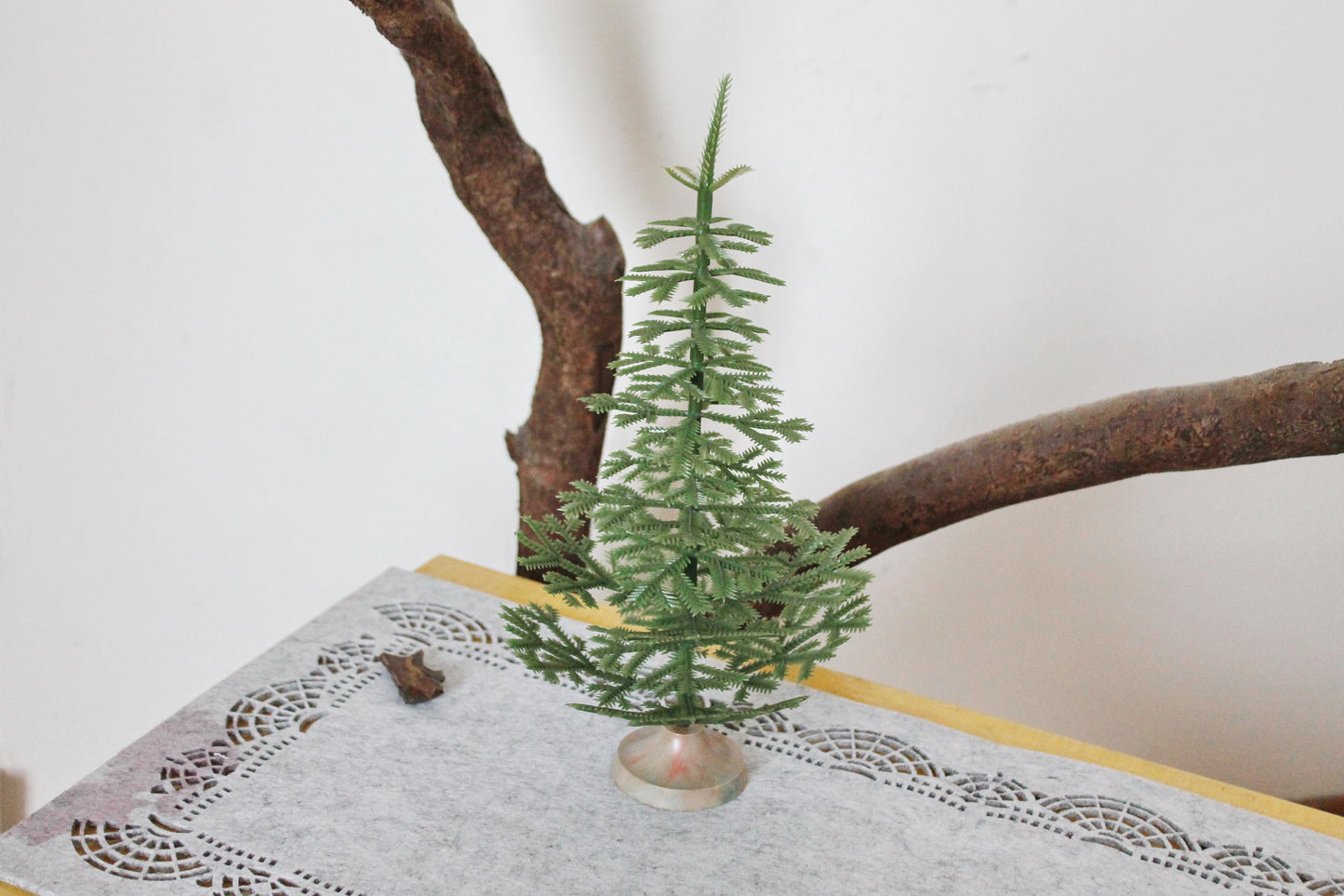 CHRISTMAS TREE - Vintage small plastic Christmas tree 30 cm - 11.8 inches - USSR vintage green Christmas tree - Home decor