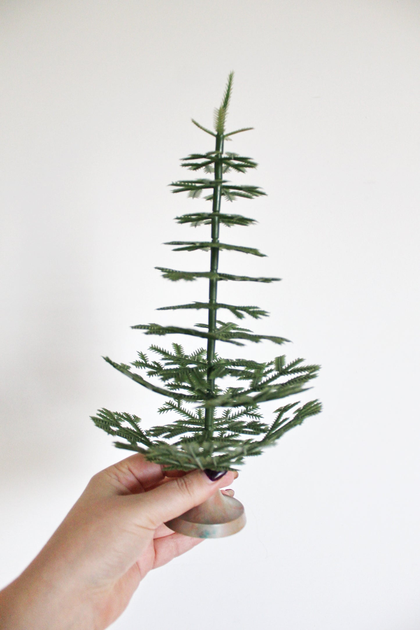 CHRISTMAS TREE - Vintage small plastic Christmas tree 30 cm - 11.8 inches - USSR vintage green Christmas tree - Home decor