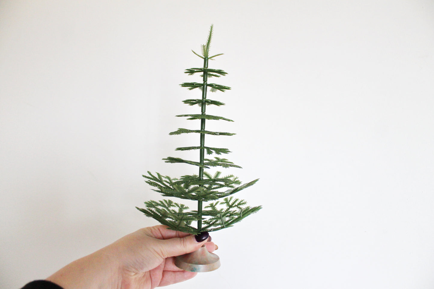 CHRISTMAS TREE - Vintage small plastic Christmas tree 30 cm - 11.8 inches - USSR vintage green Christmas tree - Home decor