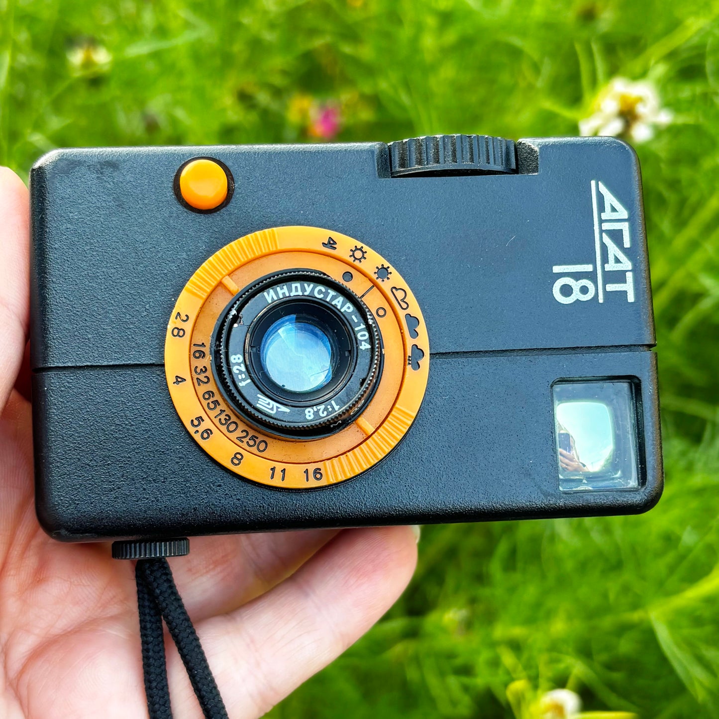 Vintage Agat-18 Half Frame Film Camera | Industar-104 28mm Lens | Soviet 35mm Camera | 1980s Retro Photography Collectible - Non-working