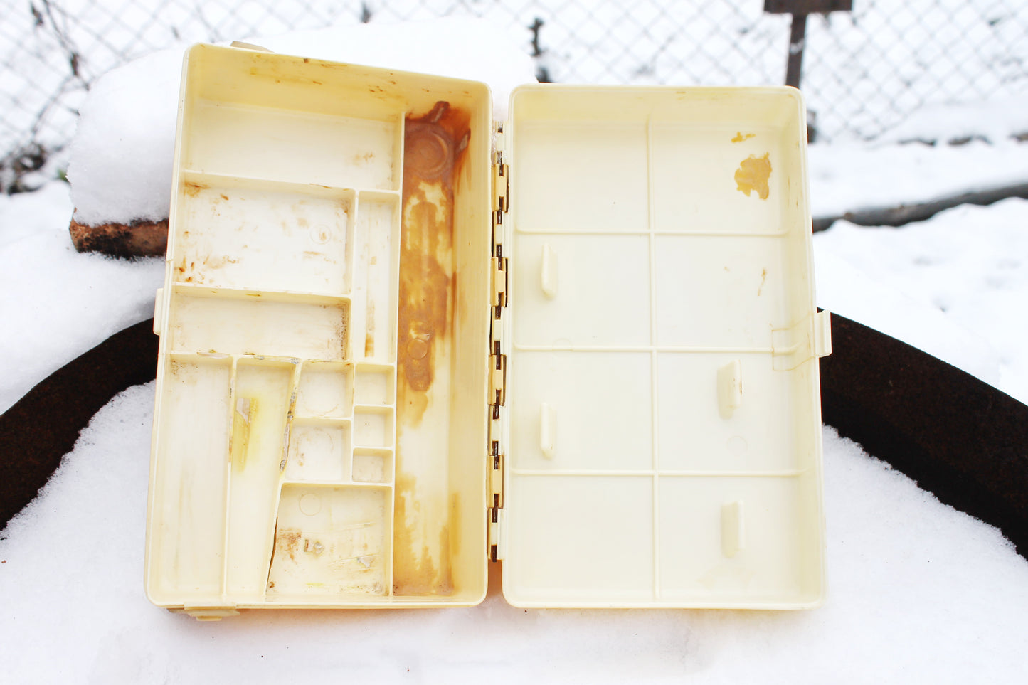 Vintage USSR medicine first aid kit 9.4 inches - Medical box - Medical accessory - First aid box - Soviet Medicine cabinet